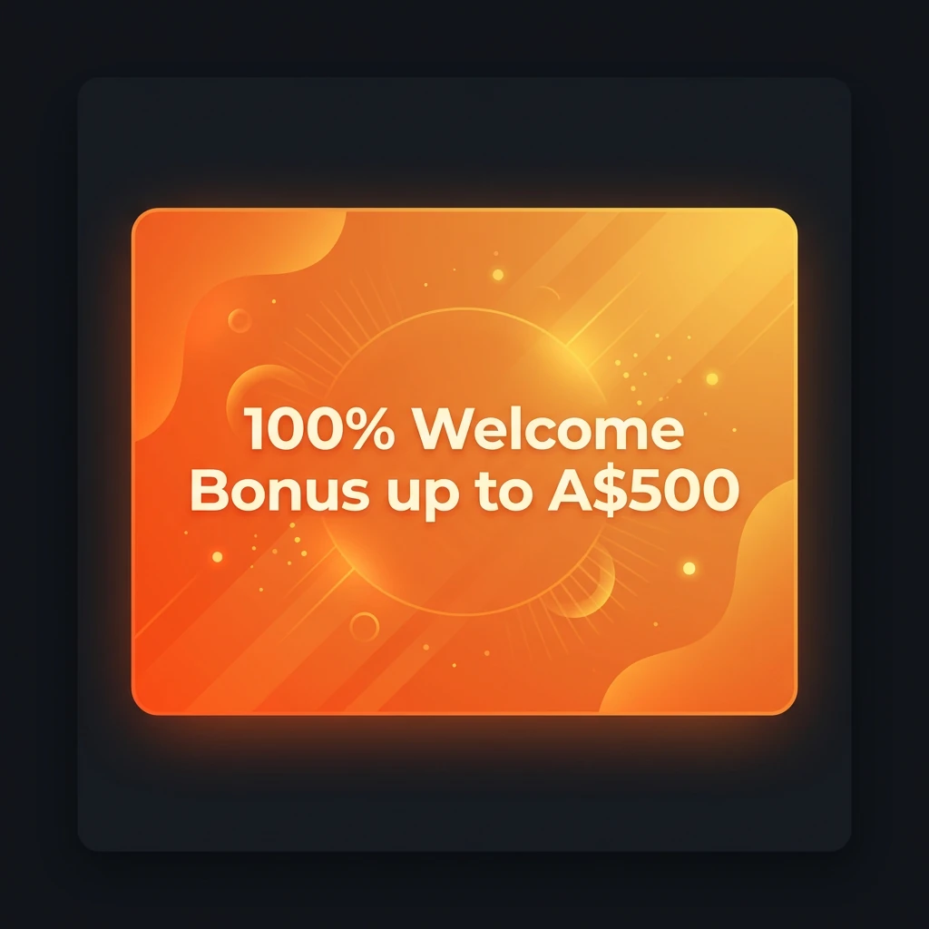 100% Welcome Bonus up to A$500